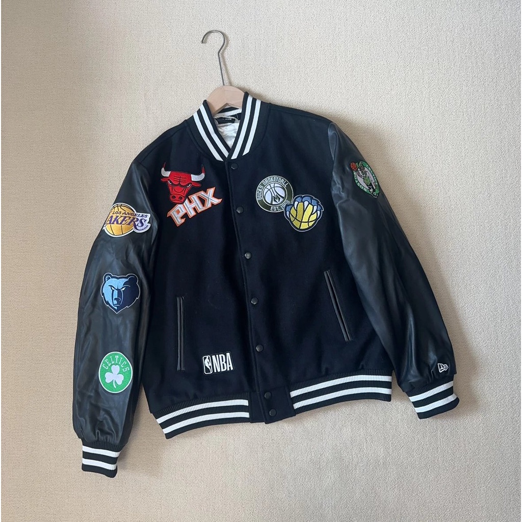 Jacket with all nba logos sale