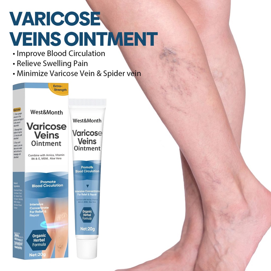 Vein Care Leg Cream for Varicose Veins & Spider Veins, Collagen