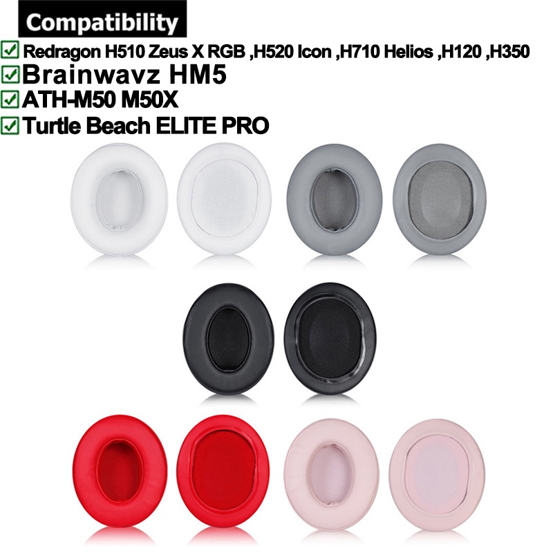 1 Pair Earpads for Redragon H510 Zeus X RGB , H520 Icon , H710 Helios ...