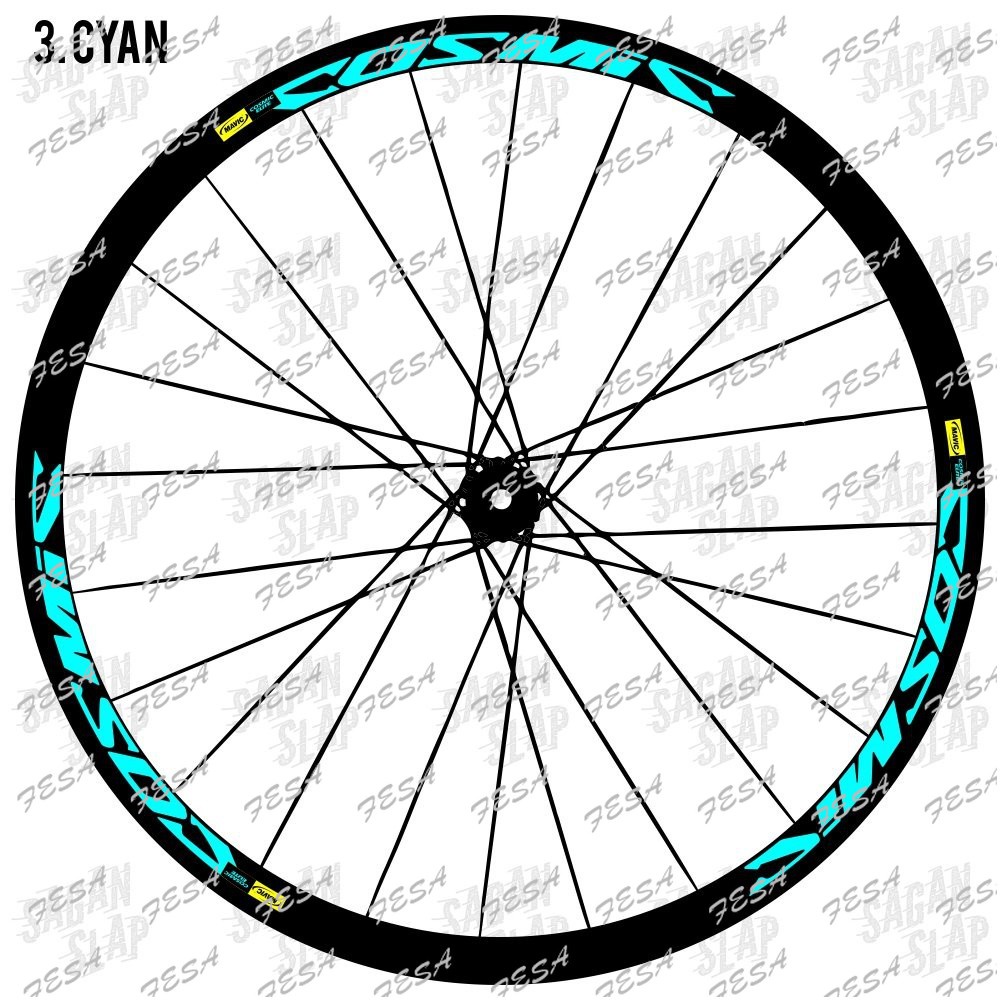 Decal Mavic Cosmic sticker Width 2cm Rims 700c | Shopee Philippines