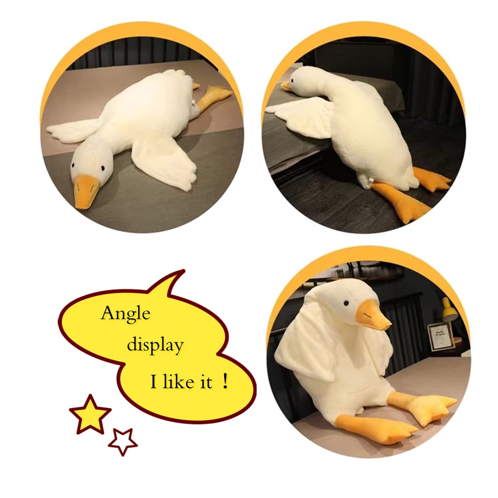 50cm Big White Goose Pillow Plush Toy Big Goose Doll Duck Doll Sleep ...