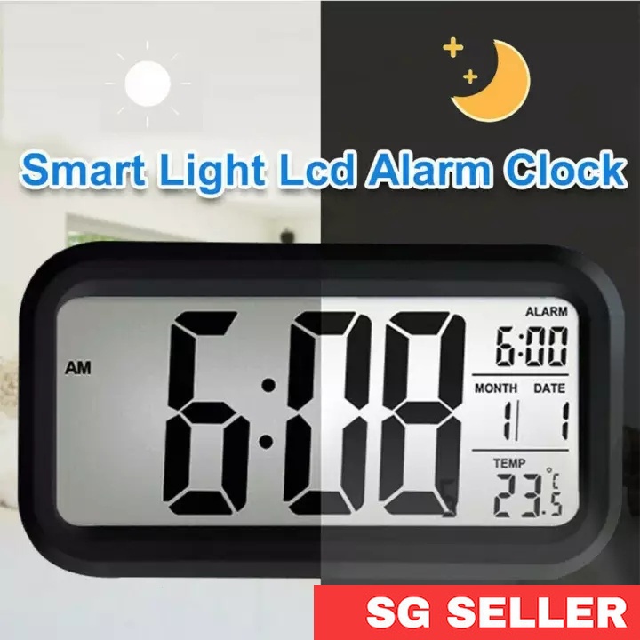 [Adaiah]2023 Digital Alarm Clock with Smart Controllable Blacklight (5 ...