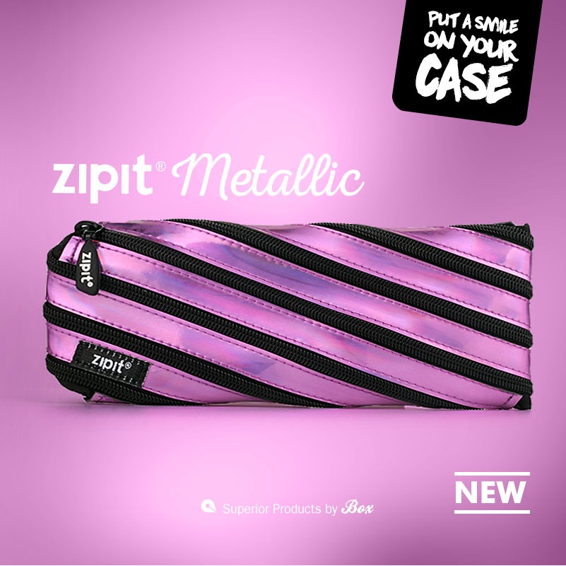 New Product ZIPIT Metal High-End Pencil Case High-value ins Style Niche ...