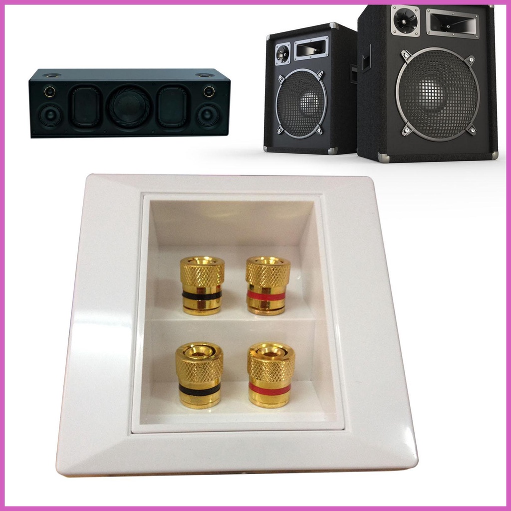 Speaker Junction Box Speaker Jack Plate Home Audio Accessories Wall