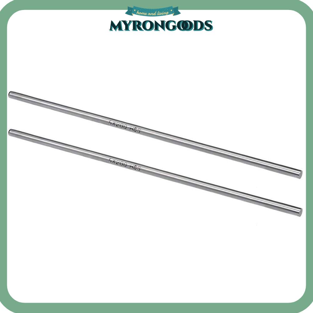 MYRONG 2Pcs HSS Lathe Bar Stock, Carbon Steel Silver Round Steel Rod