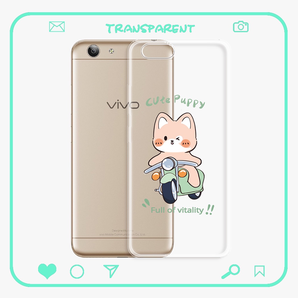 For VIVO Y53 Vivo Y53i 1606 1608 Case Clear Cute Cartoon