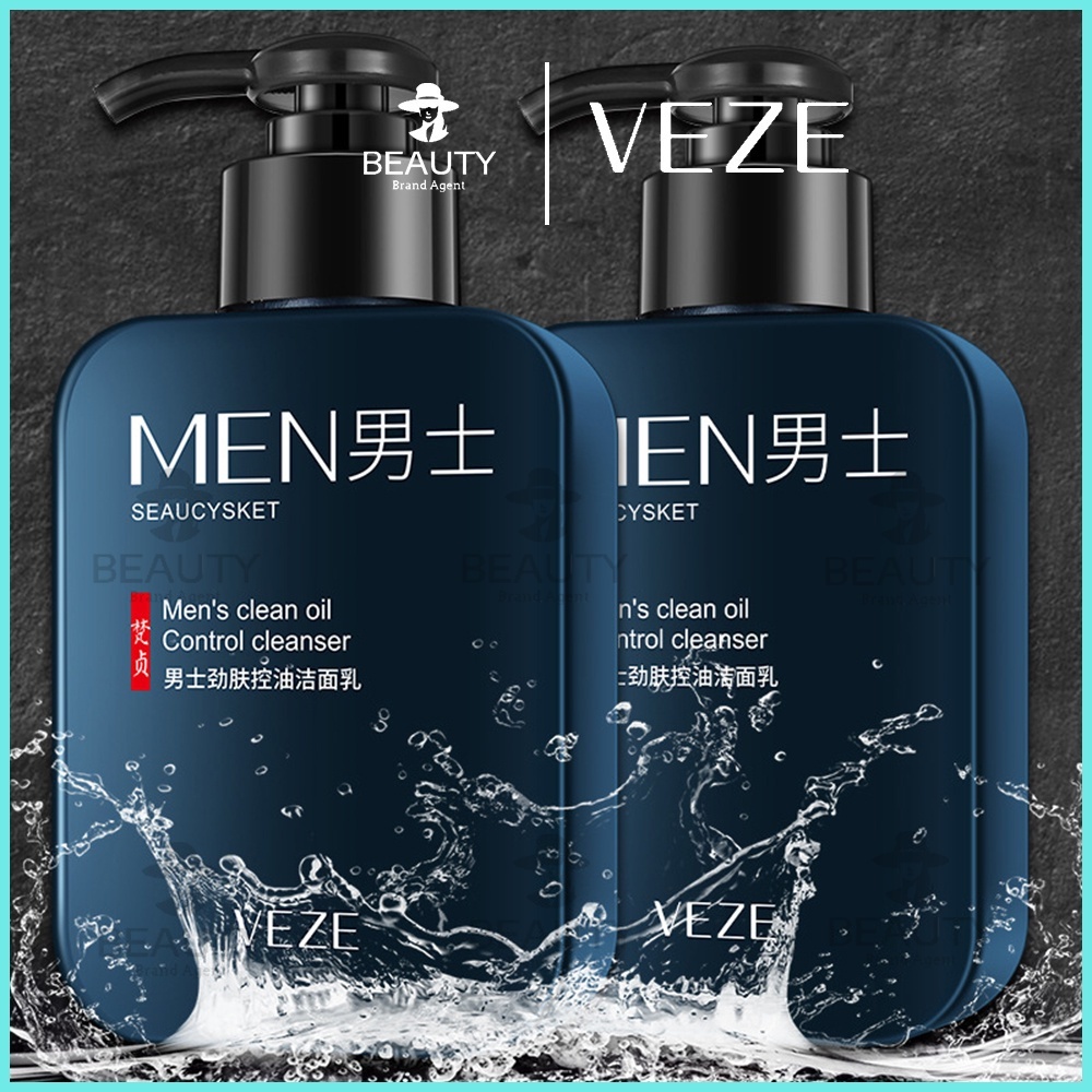 VEZE Men's Facial Cleanser Oil Control acne-removing hydration ...