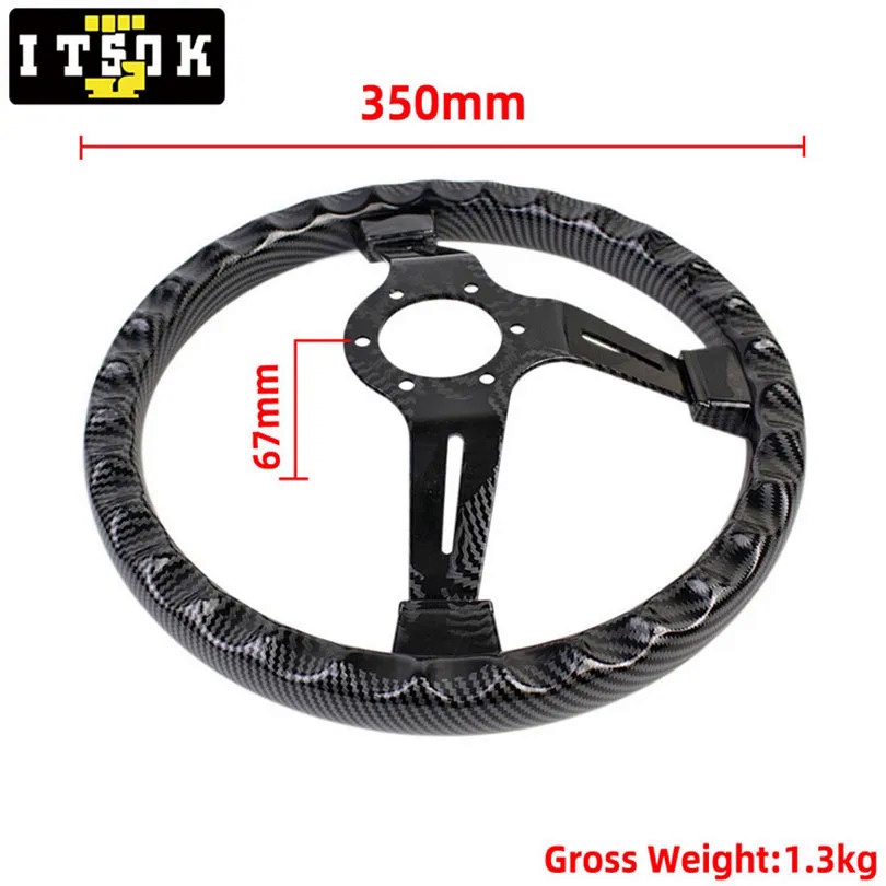 ND Universal 14inch 350mm ABS Racing JDM Steering Wheel | Shopee ...