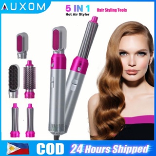 5-in-1 Professional Hair Styling Tool: Dryer, Straightener, Curler wit