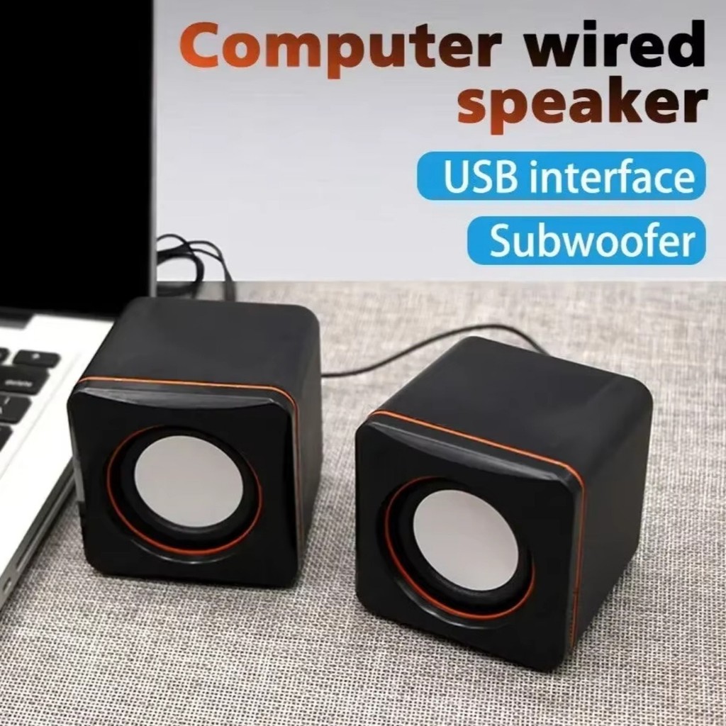 USB Wired Subwoofer Computer Speaker External HiFi Stereo Sound Bass ...
