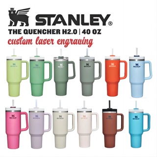 Stanley Transparent cover 30oz/40oz Quengher H2.0 Tumbler With Straw Lids  Stainless Steel Coffee Termos Cup Car Mugs vacuum cup