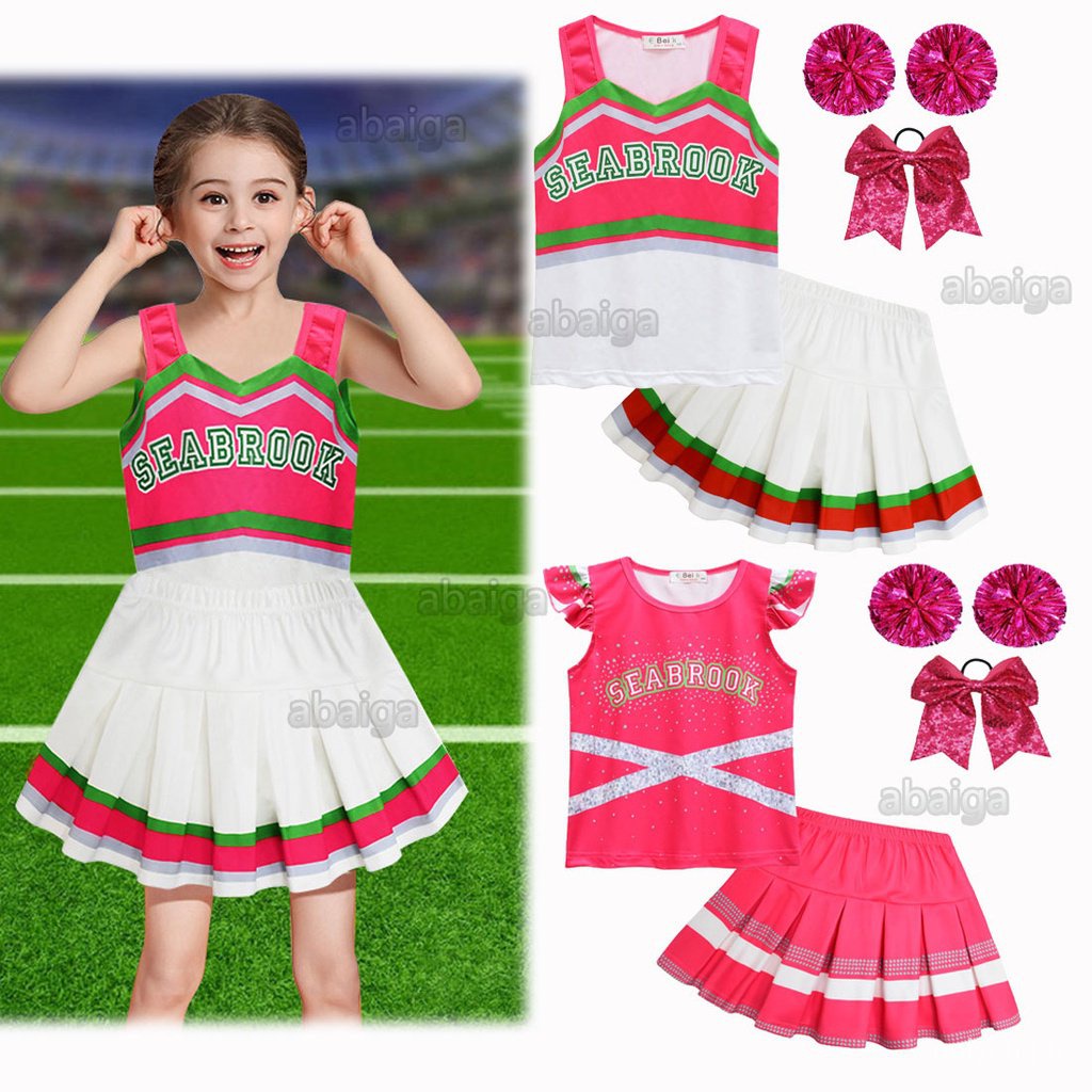 New Addison Cheerleaders Zombie Costume for Kids 7 8 9 Years Old Girl ...