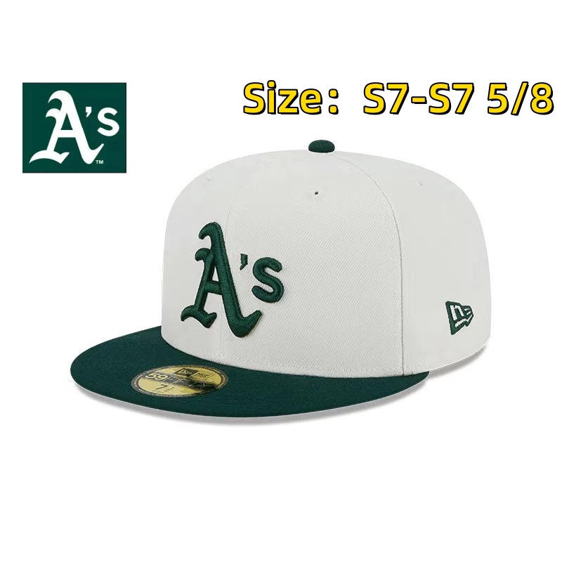 MLB Oakland A's Baseball Cap Men’s Totally Closed Flat Brimmed Hats Men