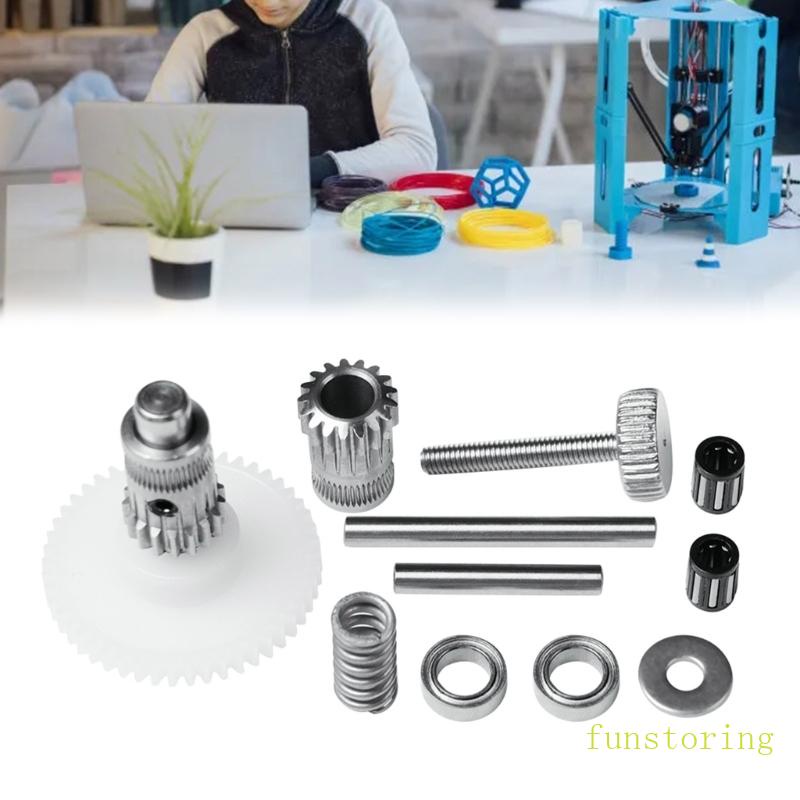 FUN Double Gear Extruder Set Double Gear 3D Printer Extruder Parts for ...