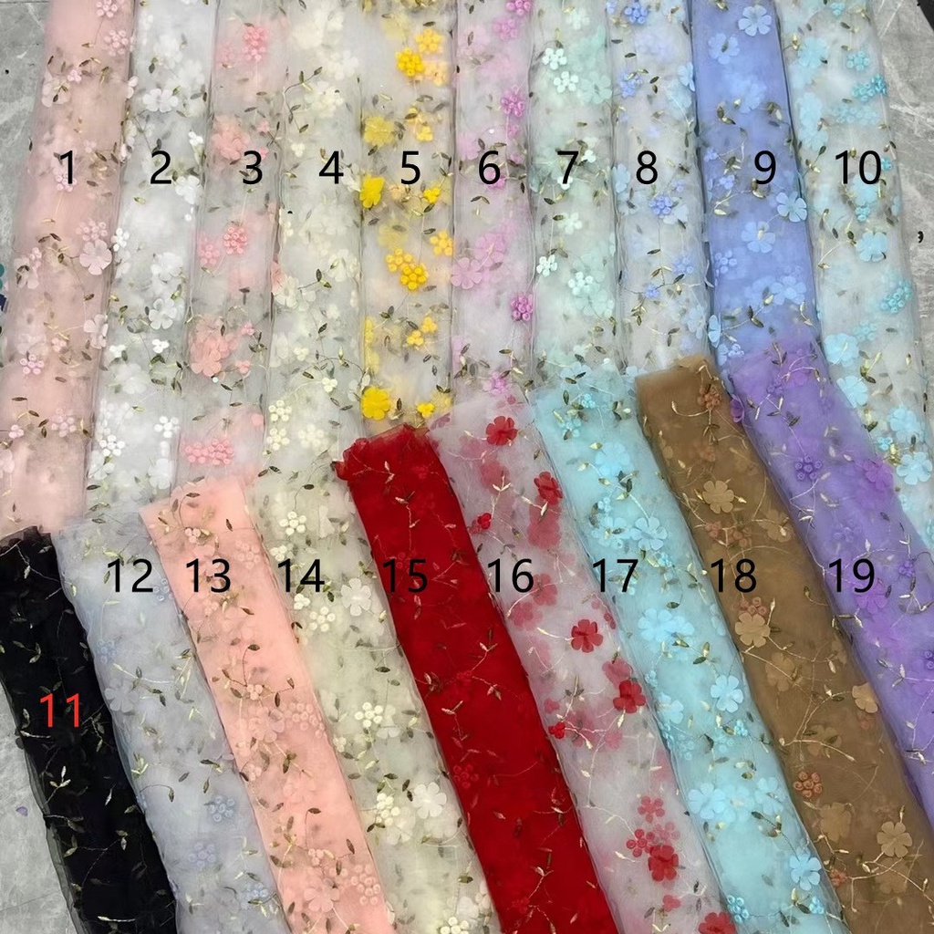 New 3D Ordered Three-dimensional Embroidery Mesh Bean Tofu Pudding ...