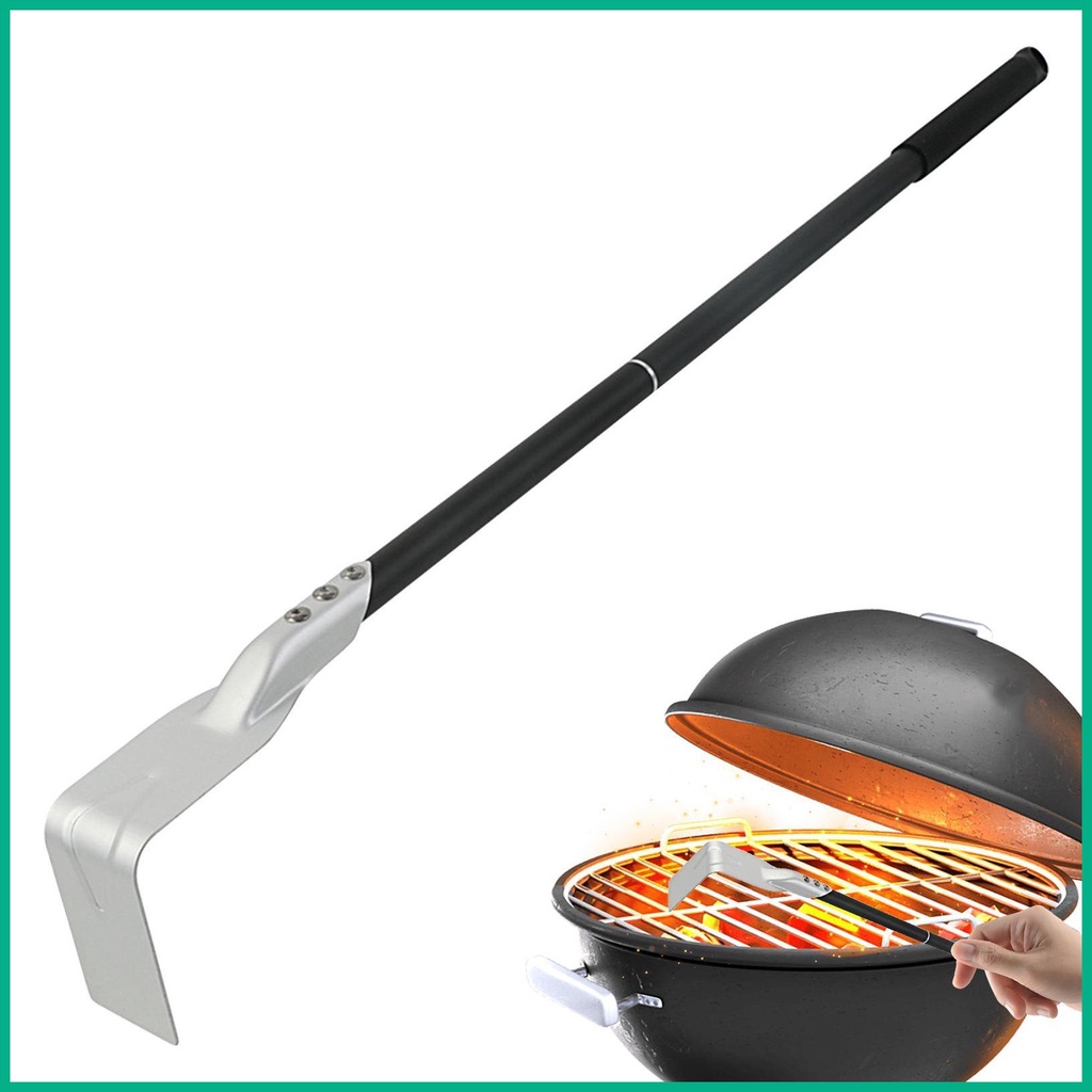Pizza Oven Ash Rake Long Handle Scraper Ash Scoop BBQ Charcoal Rake Ash ...