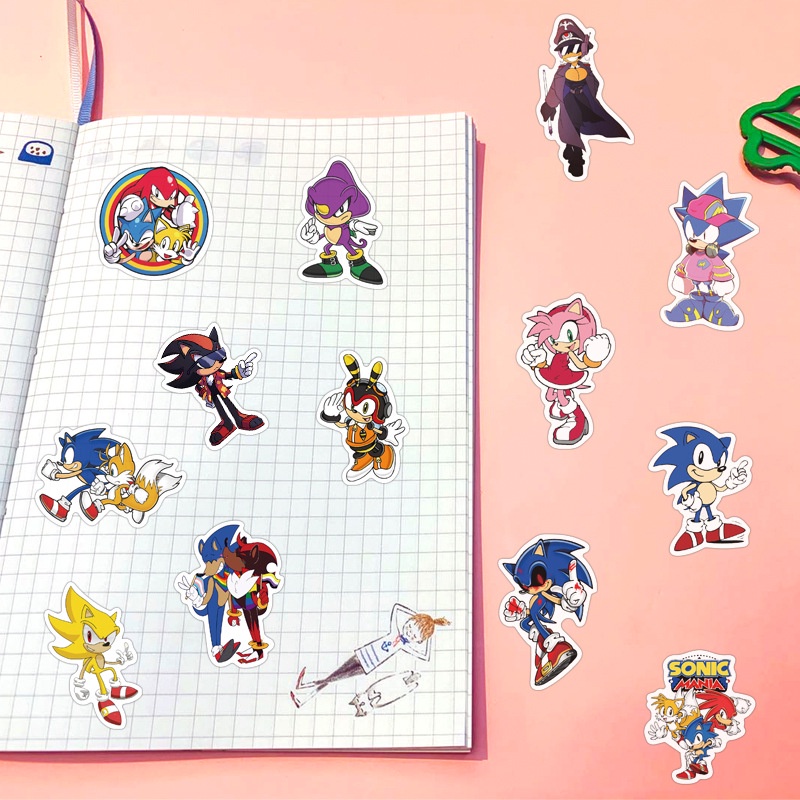 100/50PCS Anime Sonic Waterproof Graffiti Stickers For Helmet Bicycle ...