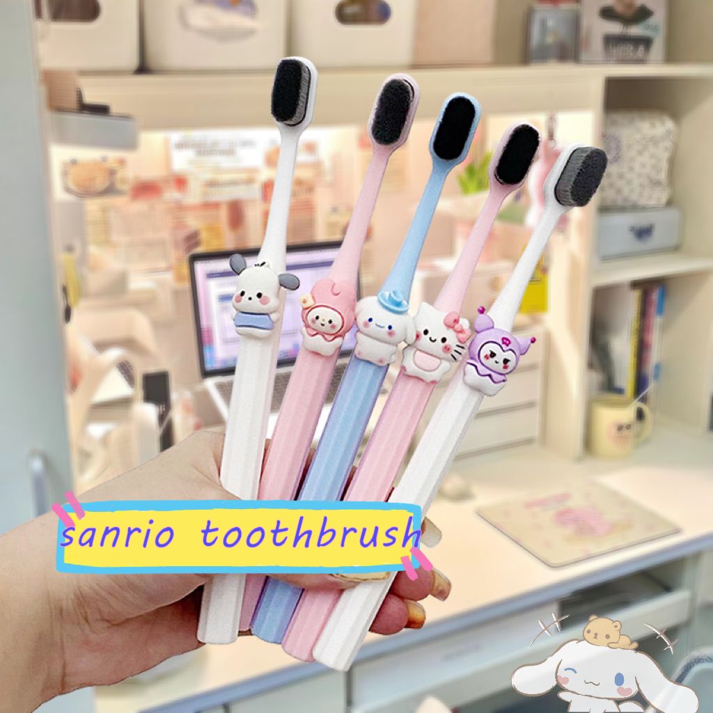 Sanrio Soft Toothbrushes Kuromi My Melody Cinnamoroll Baby Toothbrush Kids Training Tooth Brush