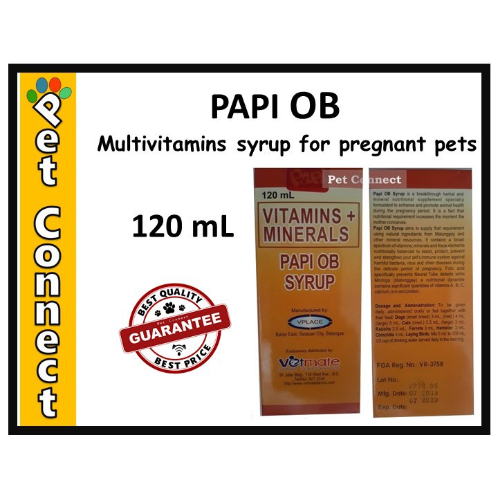 ♟Papi OB Multivitamins 120mL for PREGNANT and LACTATING Shopee