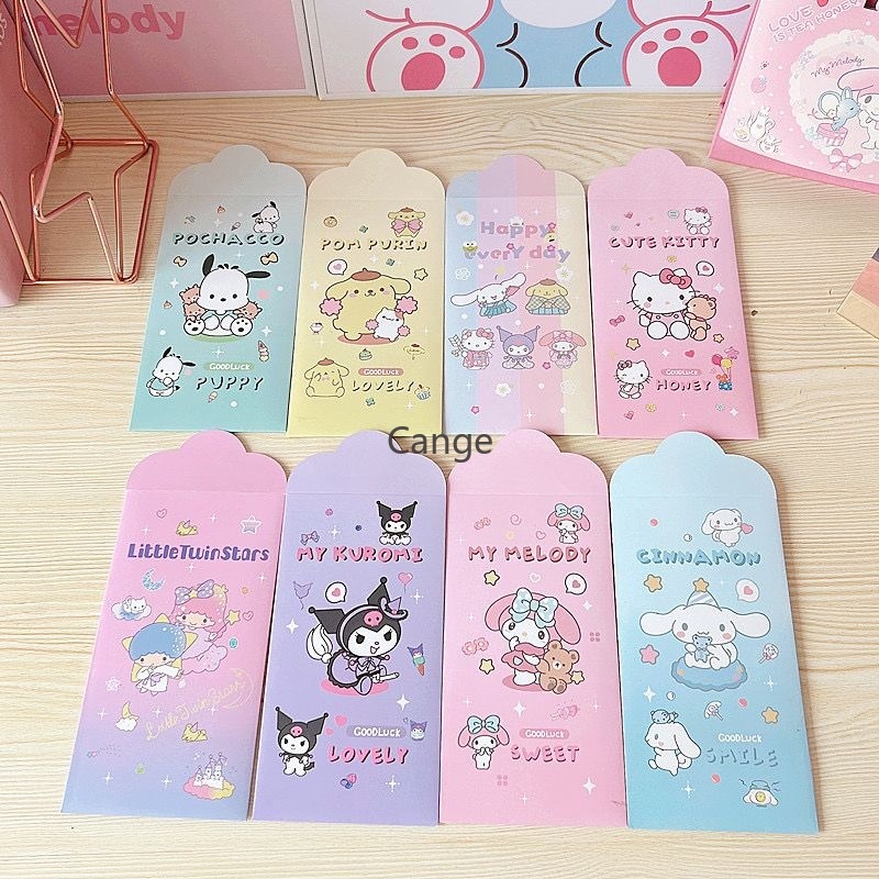 1pc Sanrio Red Envelope Kulomi Hello Kitty Red Packet 2024 New Year ...
