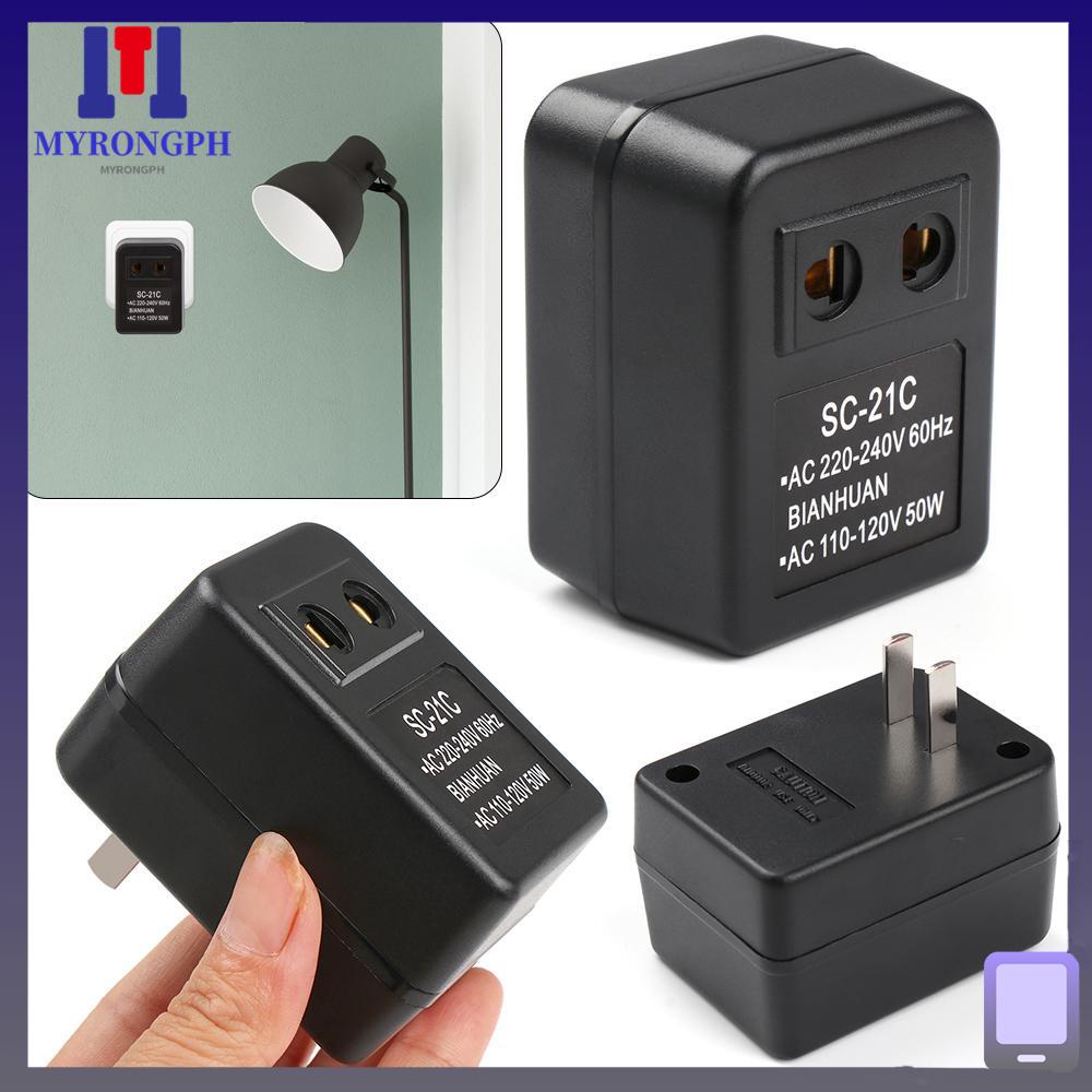 MYRONGPH US AC 220V To 110V Portable Transformer Step Down Travel ...