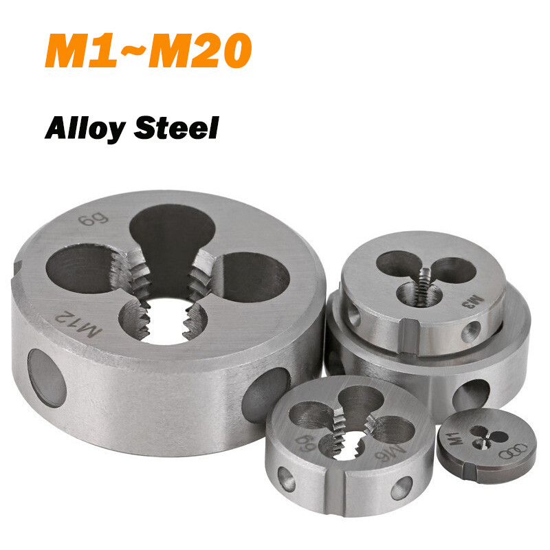Fine Tooth Round Right Hand Thread Die M1~M3 M3.5 M4 M5 M6 M8 M10 M12 ...