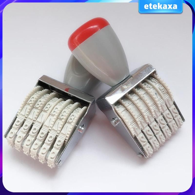 [Etekaxa] 6 digits Numbering Stamp Numbering Machine Numeric Rolling ...