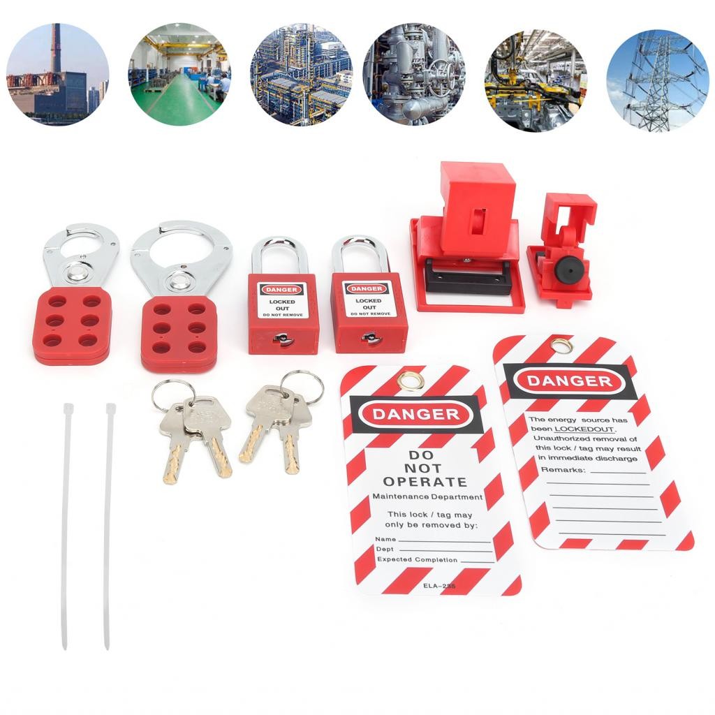 Xguli Lockout Hasp Kit Electrical Portable Kits Durable Practical for ...