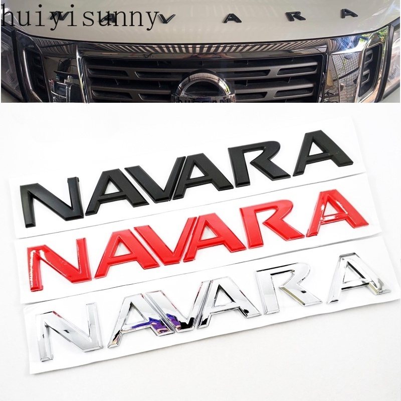 HYS 1 x ABS NAVARA Letter Car Auto Front Trunk Hood Emblem Badge ...