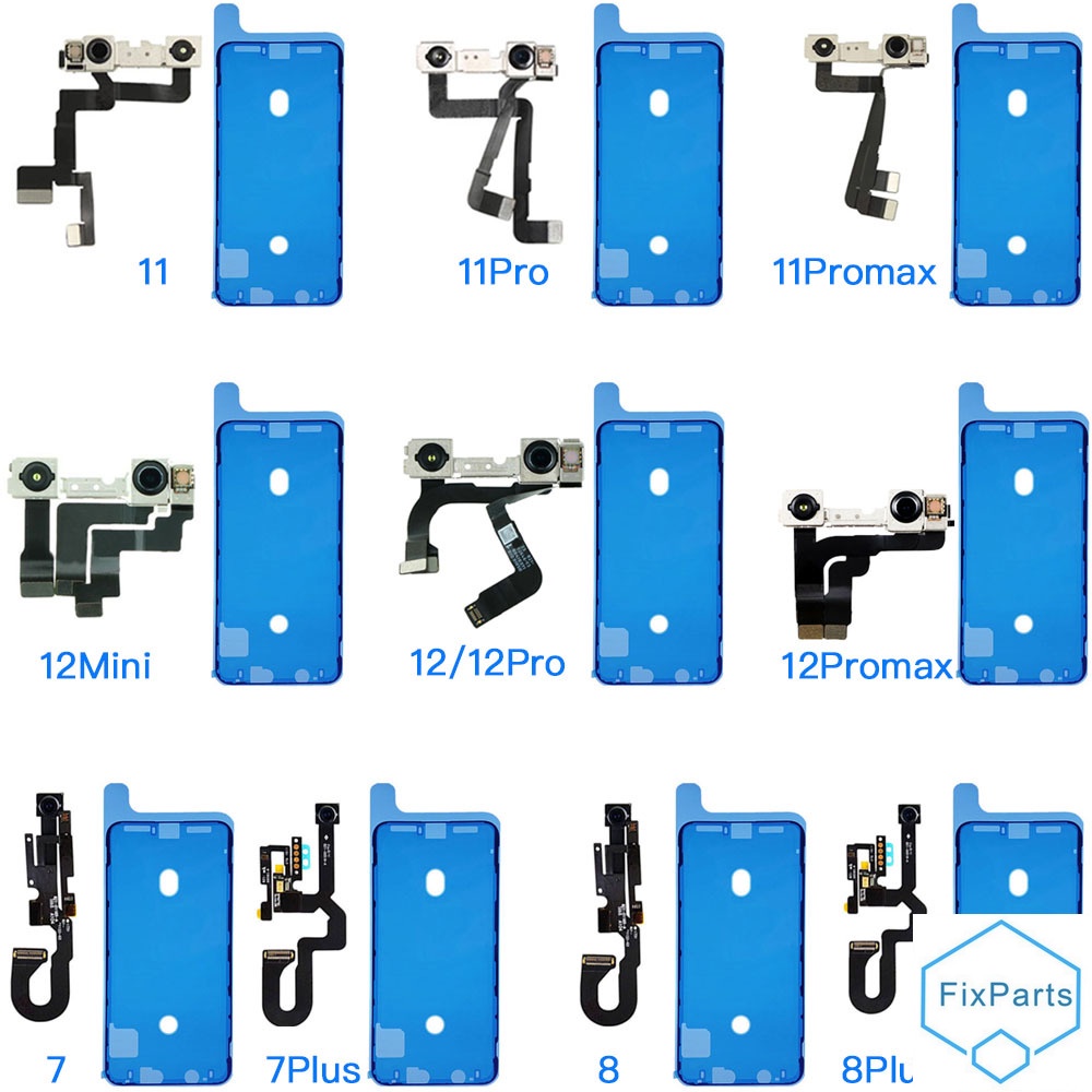 Front Camera with Microphone Flex Cable For iPhone 7 8 Plus X XR XS 11 ...