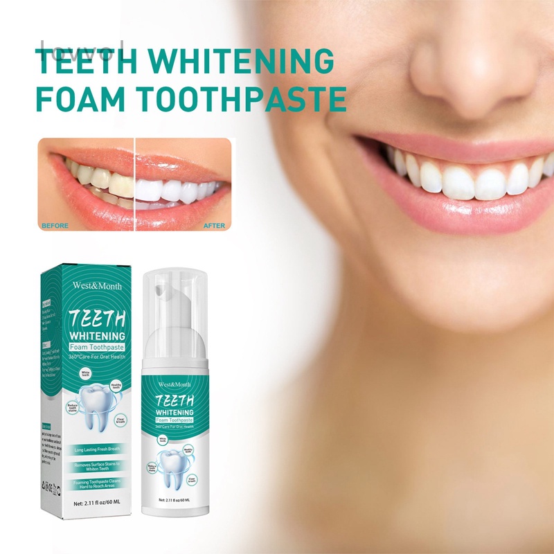 Teeth Whitening Toothpaste, Foam Toothpaste, Ultra-fine Mousse Foam ...