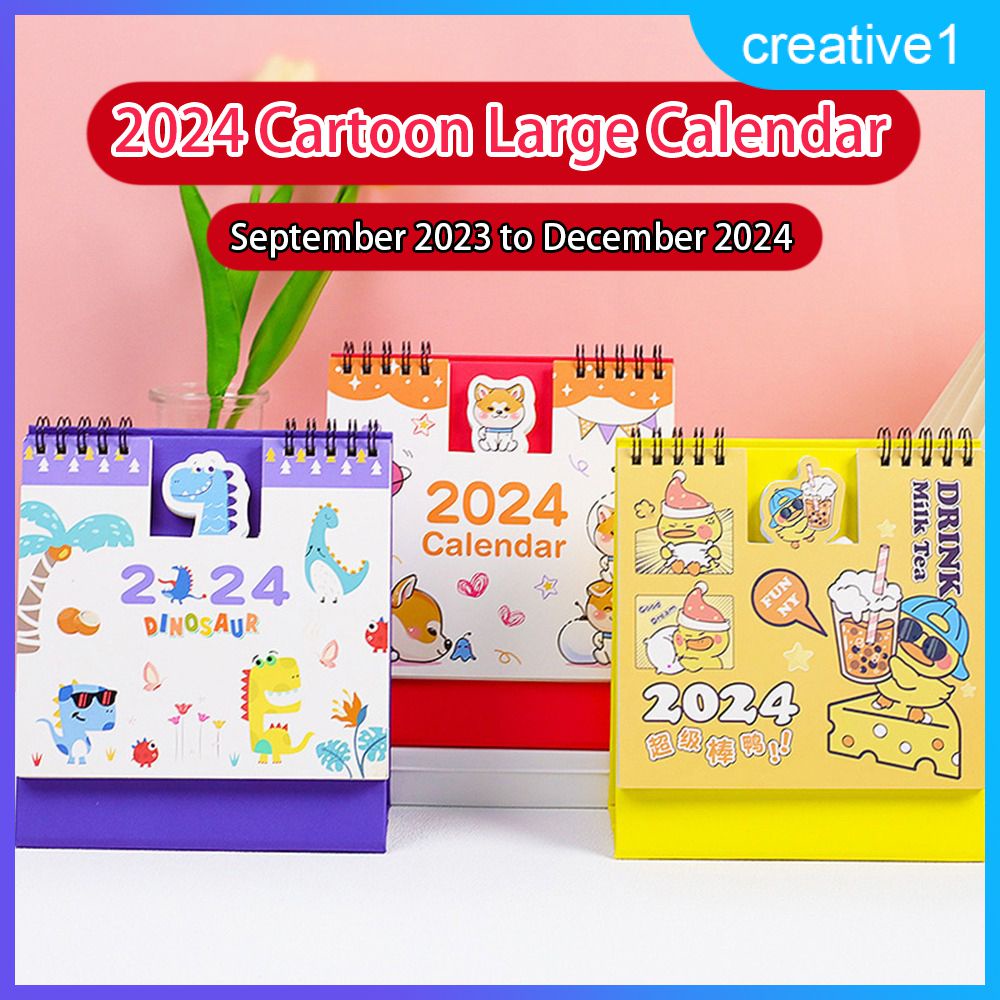 2024-mini-sanrio-calendar-cute-cartoon-kuromi-calendar-small-desk