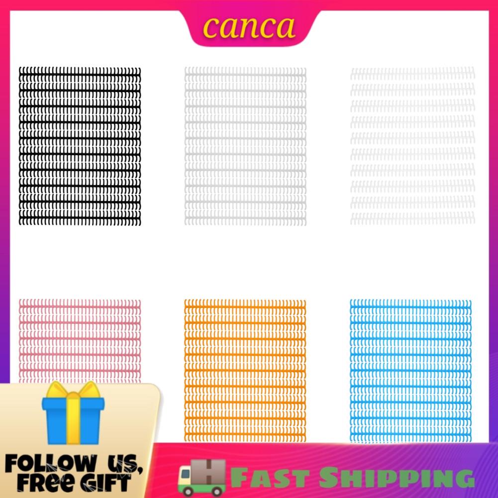 Cancanshop 10x 34 Hole Binding Spine Plastic Split Loose Leaf Rings ...