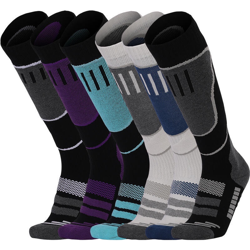 1 Pair Men Women Compression Socks Knee High Stockings Merino Wool ...
