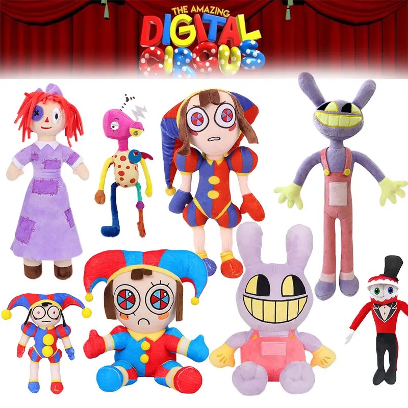 The Amazing Digital Circus Plush Toy Anime Cartoon Clown Pomni Stuffed ...