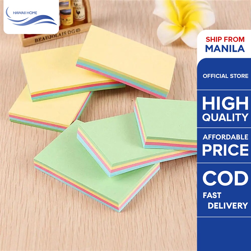 Hawaii Home Sticky Notes Pastel Color 3inx4in Multicolor Note Paper