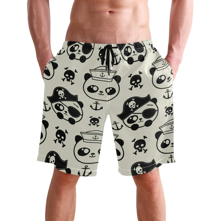 Men's Novelty Beach Shorts Quick Dry Swimwear Holiday Party Sports