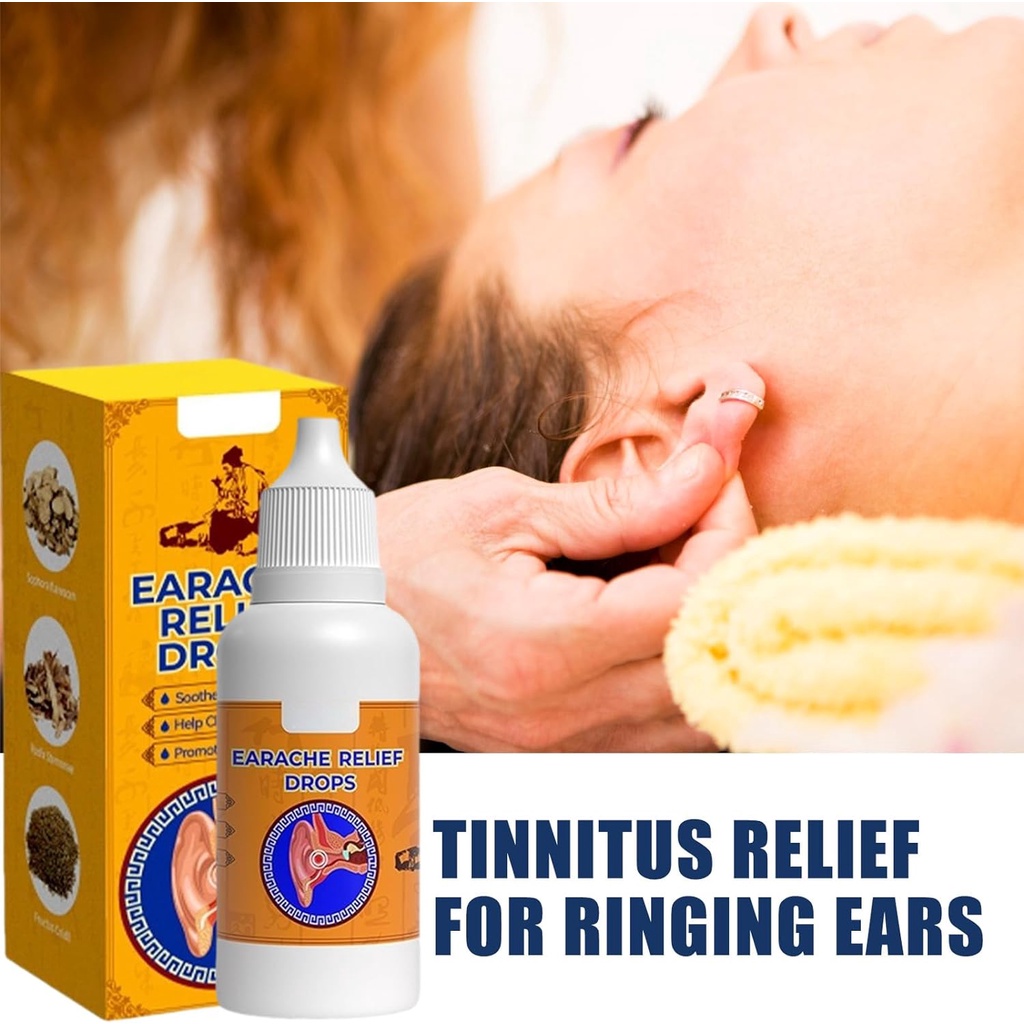 Ear Canal Cleaning Solution, 20ml Ear Drops for Blocked Ears, Ear Canal Wax Drops, Non