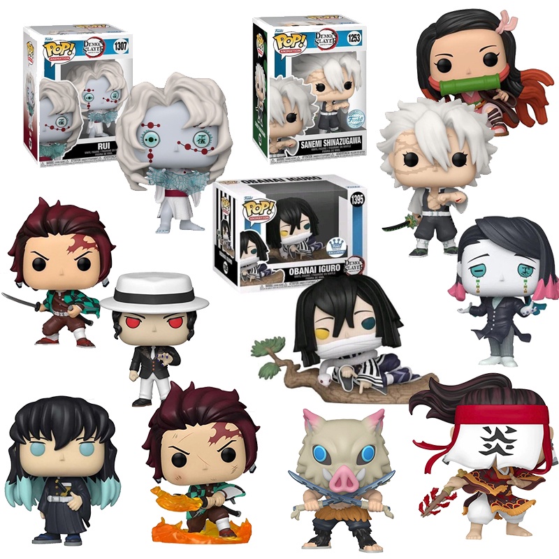 Funko Pop Demon Slayer Rui 1307 Sanemi Shinazugawa 1253 Obanai Iguro ...