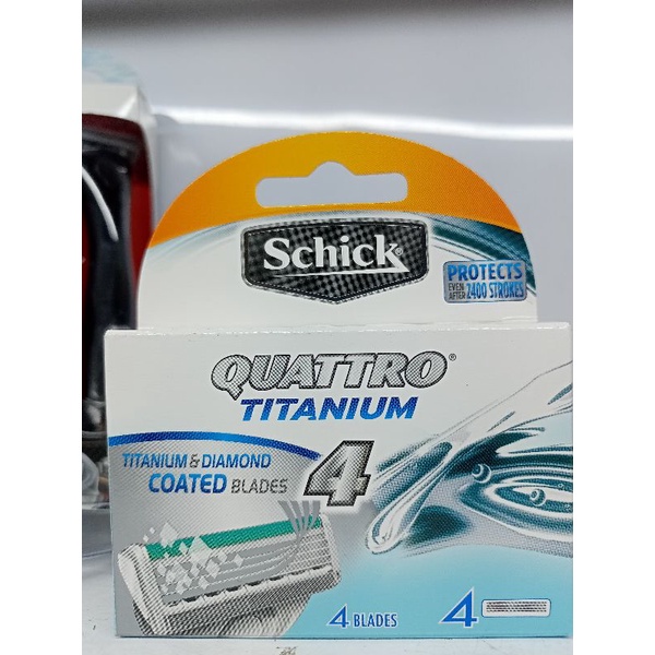 SCHICK QUATTRO TITANIUM 4 RAZOR WITH 1 REFILL Shopee Philippines