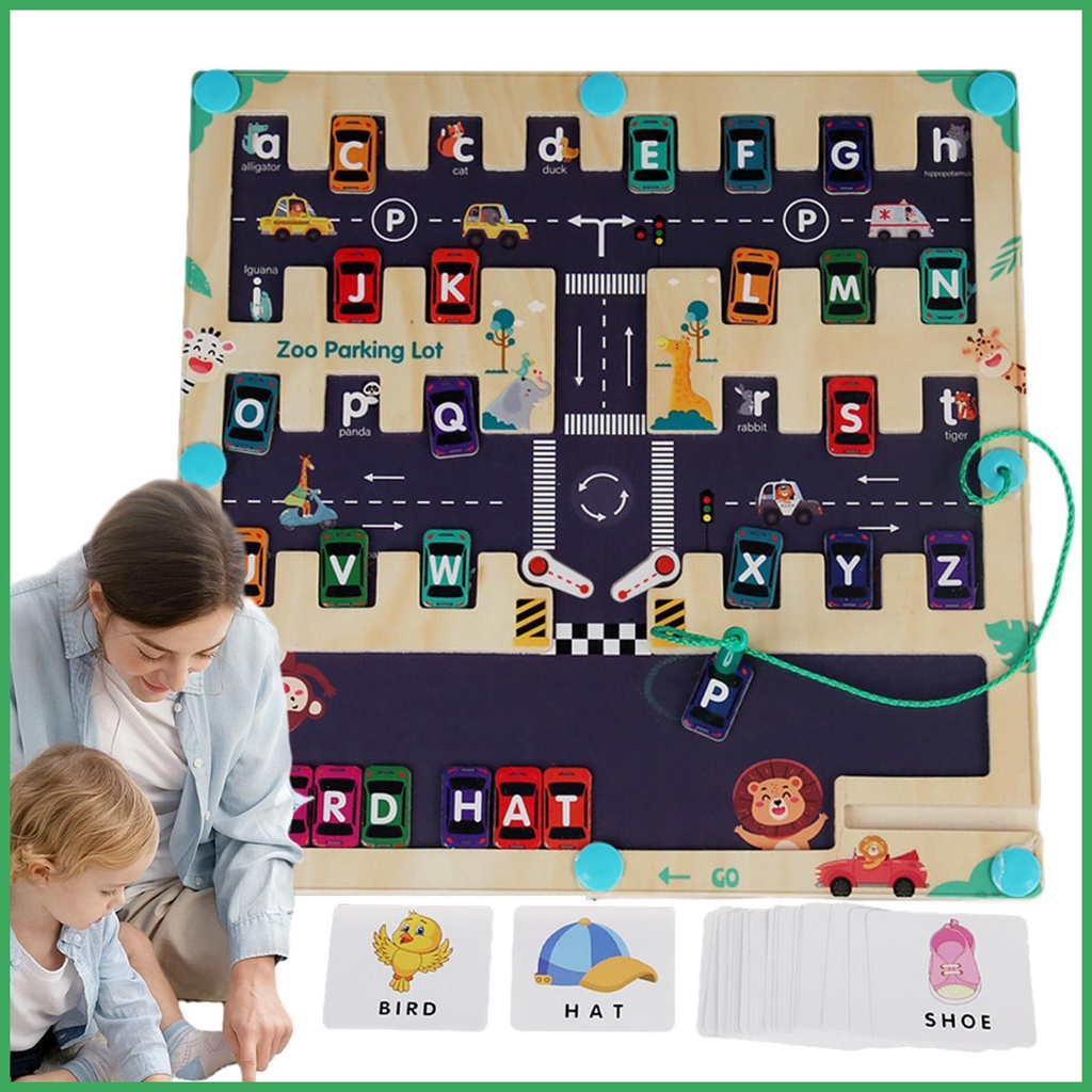 Alphabet Maze Letter Puzzle Montessori Wooden Alphabet Puzzle