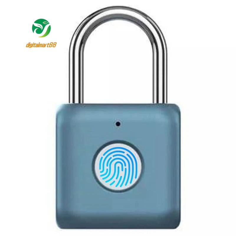 Waterproof Biometric Fingerprint Lock USB Rechargeable Padlock | Shopee ...