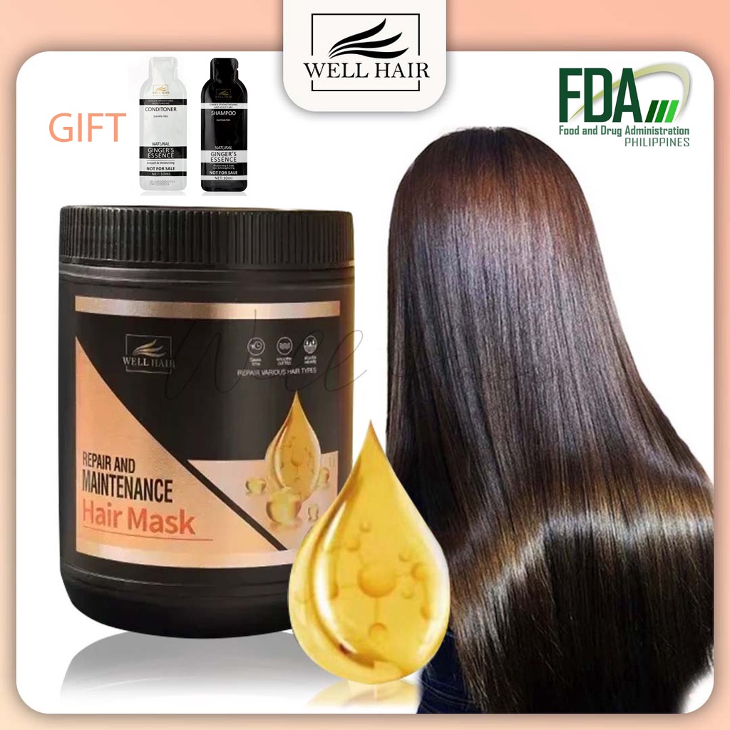 WELL HAIR Repair Damage Frizzy Smooth And Maintenance Moisturize Hair ...