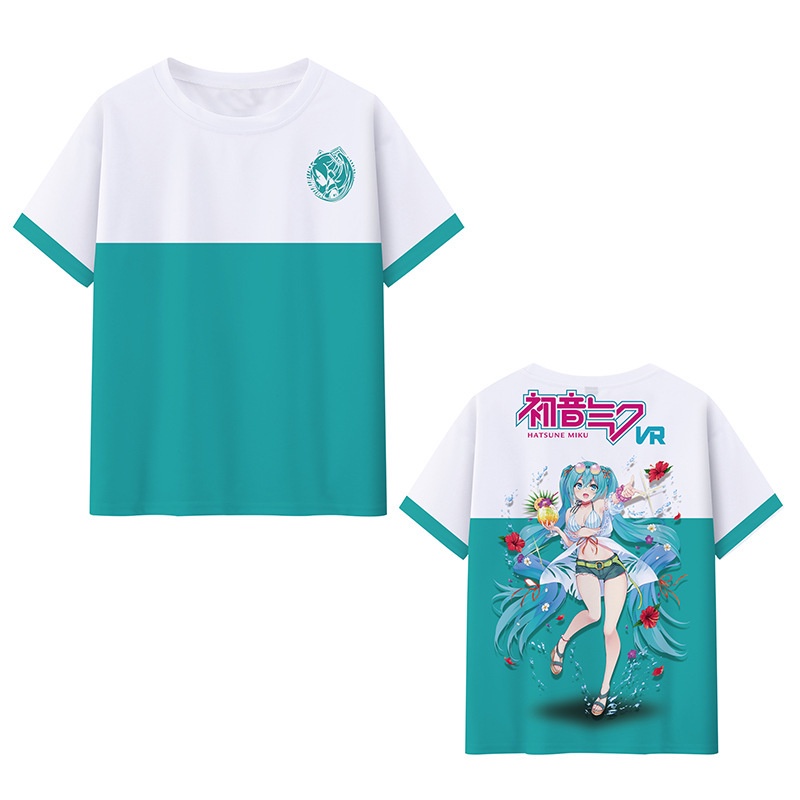 Summer short sleeved top cartoon Hatsune Miku Hatsune Mitu T-shirt 3D ...