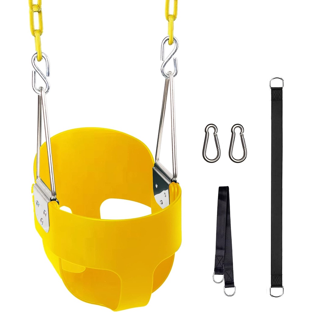 Toddler Swing, Baby Swing Outdoor, HeavyDuty High Back Full Bucket