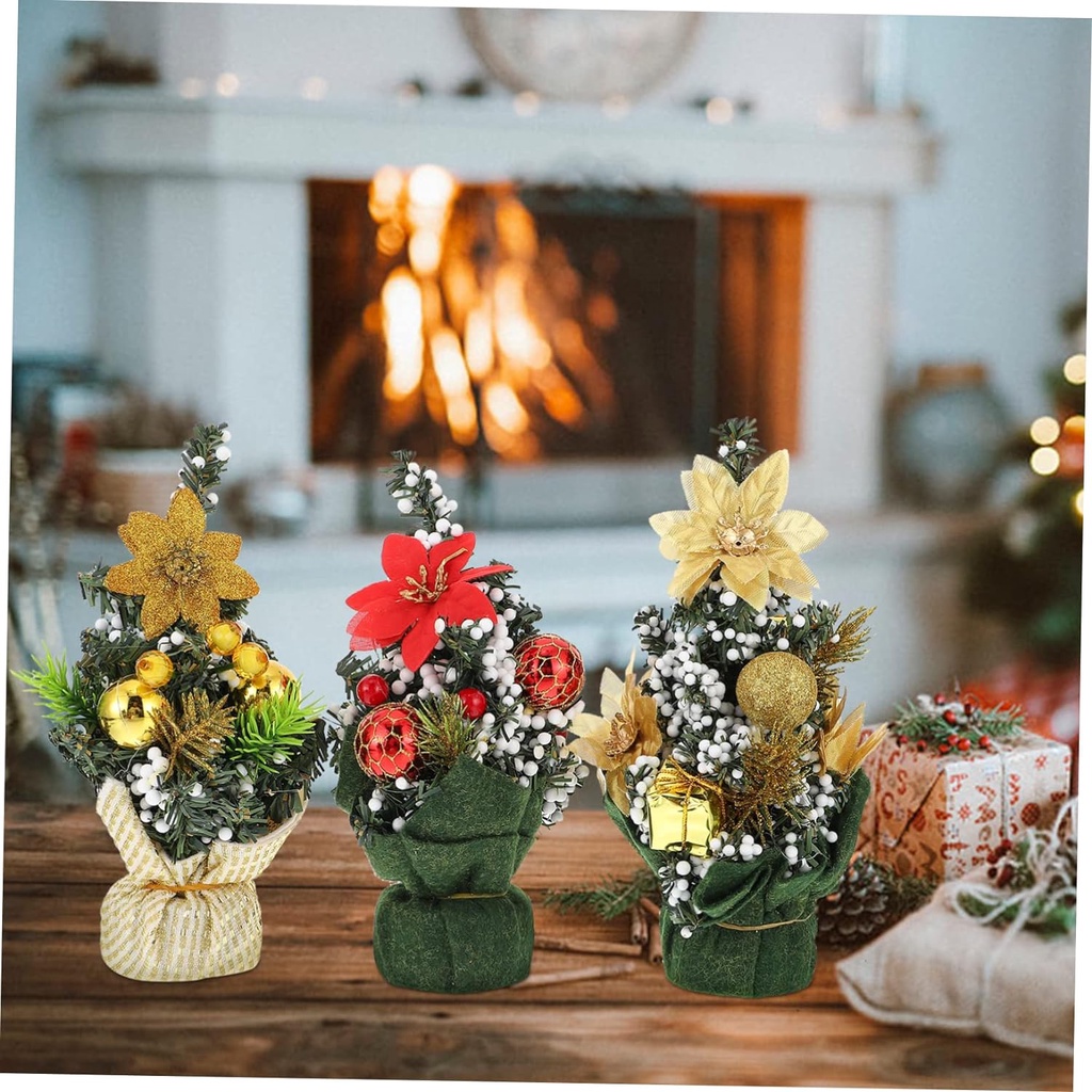 Mini Christmas Tree Desktop Miniature Pine Tree Desktop Christmas Tree Dining Table Decor Table