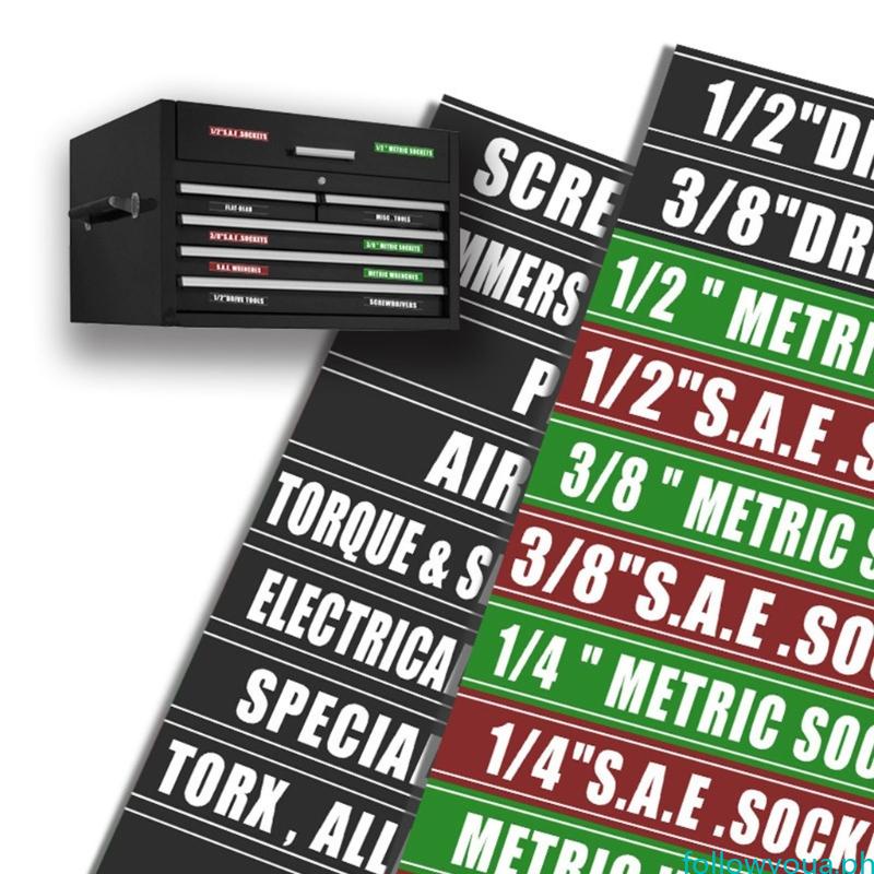 fol Tool Box Organizational Labels Adhesive Toolbox Labels for Tool Chest Drawer Labels