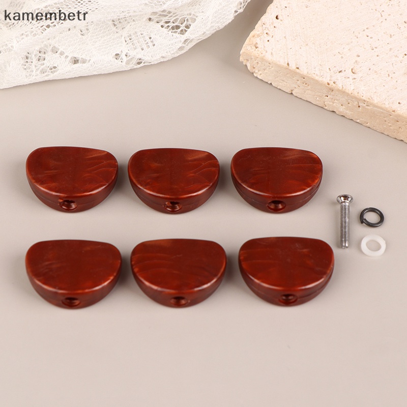 ka 6Pcs Guitar Tuning Pegs Keys Tuners Machine Heads Replacement Buttons Knobs With Screws Kit
