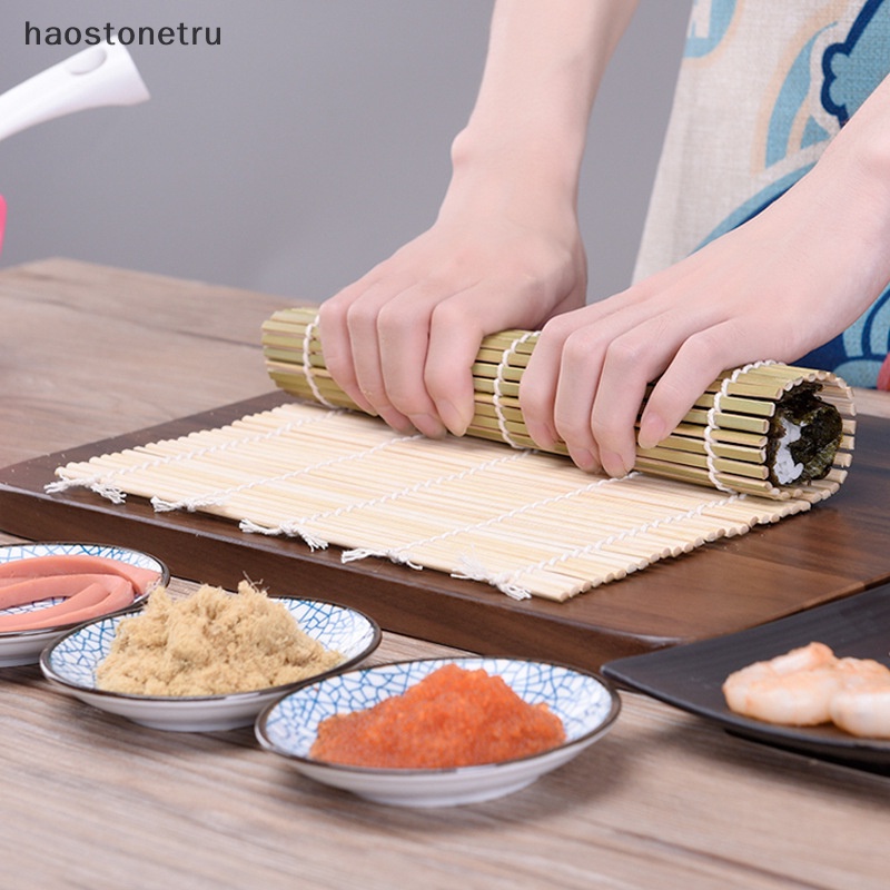 HAOS Large Green Bamboo Kitchen Sushi Tool Bamboo Rolling Mat Diy