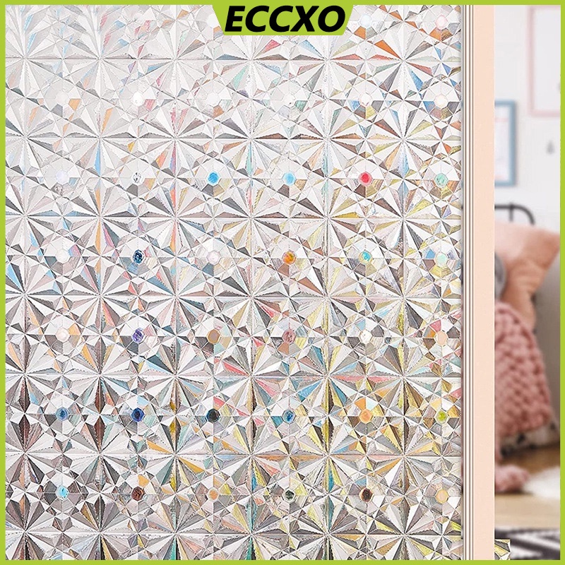 Privacy Window Sticker Film, 3D Reflective Prism Glass Window Door ...